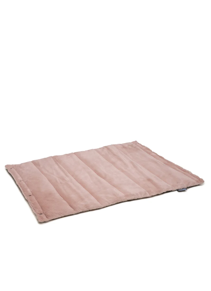 ROLL BED - FURRY SOFT PINK