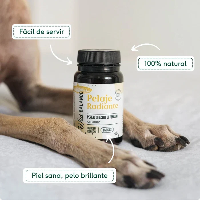 PELAJE RADIANTE - Cápsulas Omega 3 de aceite de pescado
