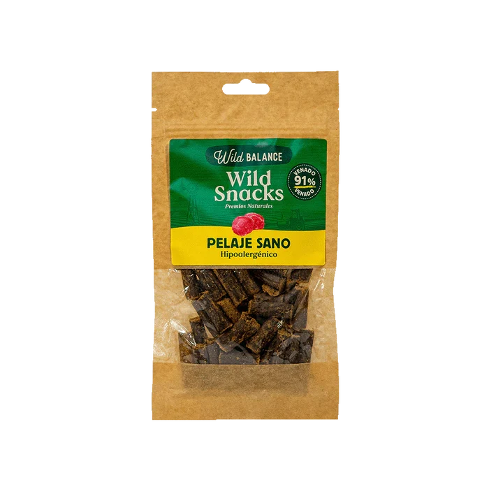 Wild Snacks Pelaje Sano de Venado: Brillo y Salud Térmica