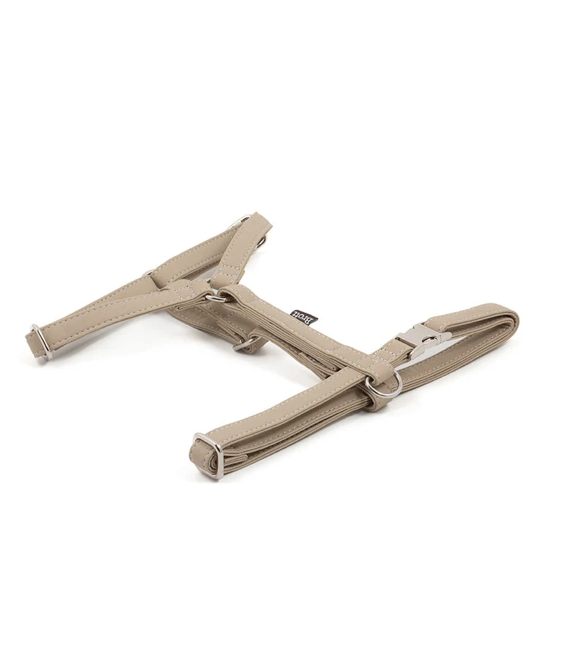 Arnés perro Essence Taupe silver