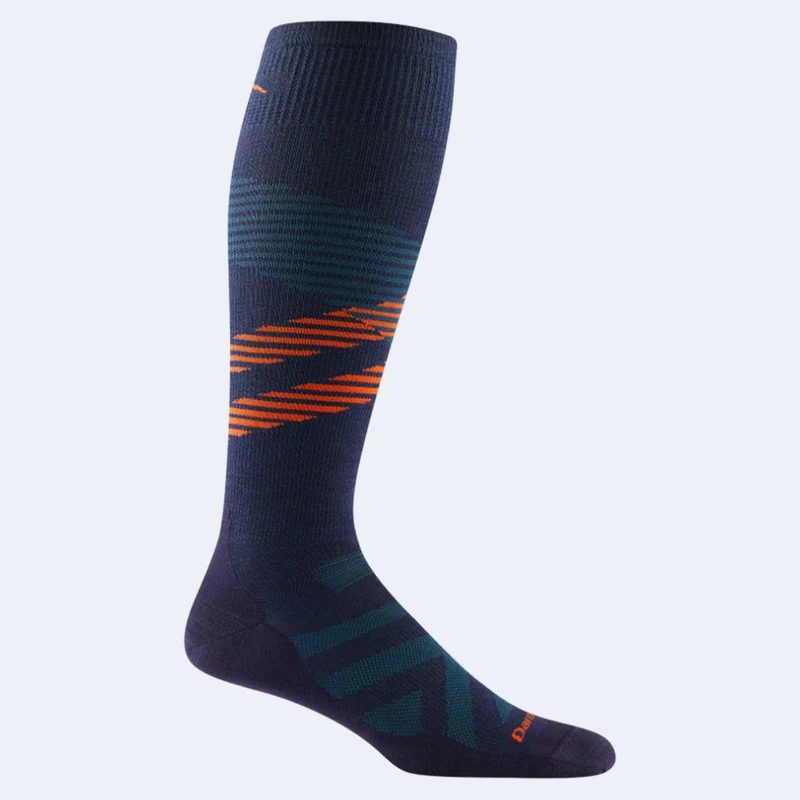 Darn Tough Pennant RFL Over The Calf Ultra Lightweight No Cushion Men's Snow Socks