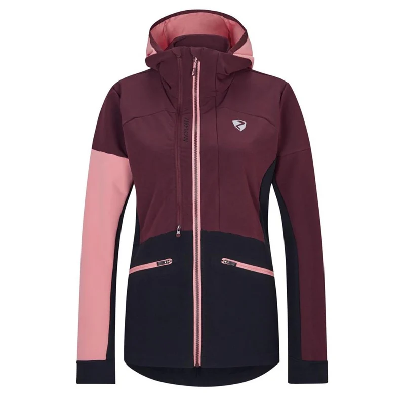 Ziener Nasinah lady velvet red blavk Damen Isolationsjacke