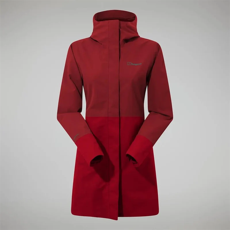 Berghaus Women Omeara Long Shell Jacket dark red