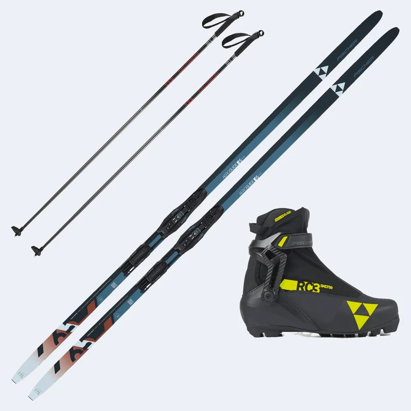 2027 Fischer Aeroguide 65 Skate Cross Country Ski W/ Control Skate Bindings Package