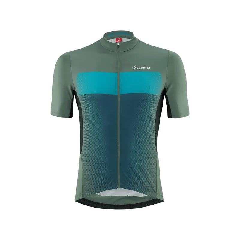 Löffler Herren Bike Jersey FZ Grady Mid Blue Coral