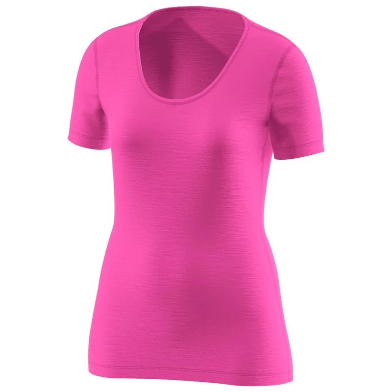 Löffler Damen Shirt S/S Merino Light Purple