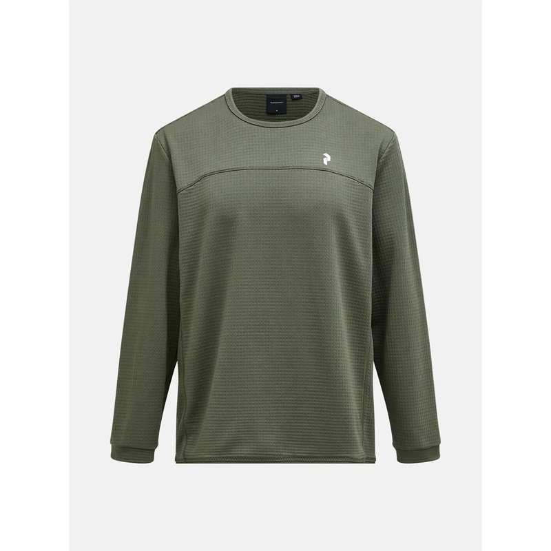 Peak Performance M Trail Polartec Power Grid Crew Men pine needle