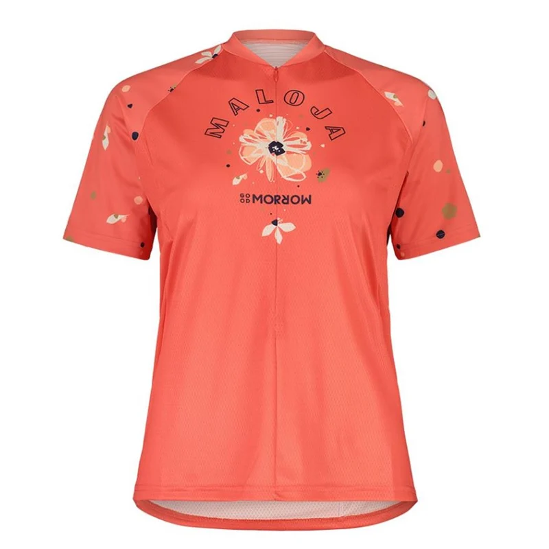 Maloja Tenno Allmountain 1/2 Cycle Jersey cranberry Damen Radtrikot