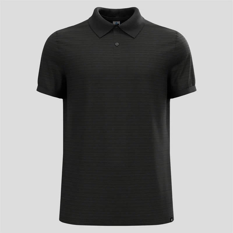 Odlo Ascent Poloshirt mit Naturfasern Herren black