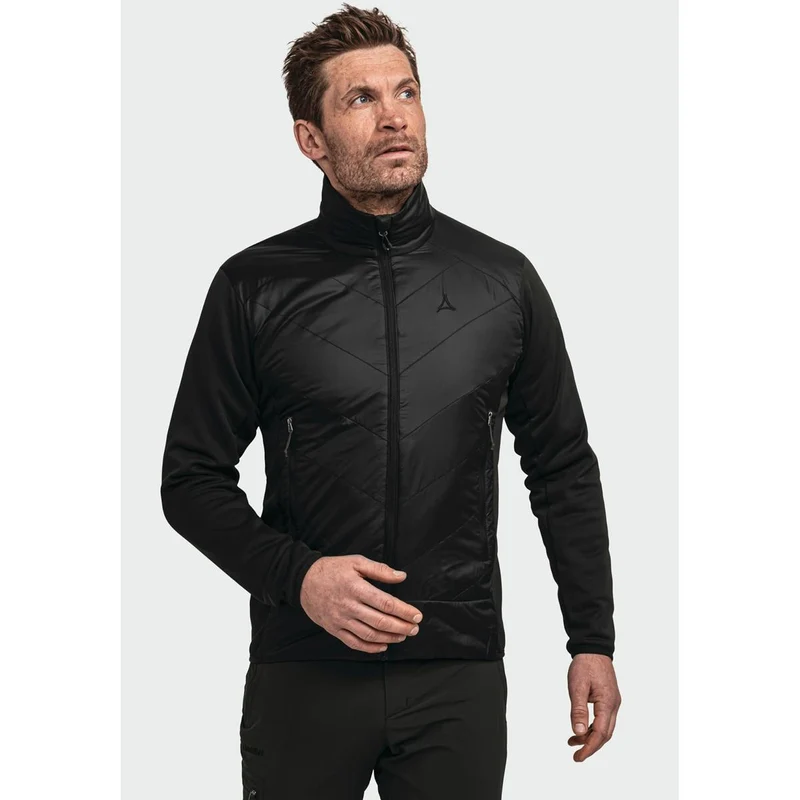 Schöffel Herren komprimierbare, winddichte Hybrid Jacke Cascata Schwarz