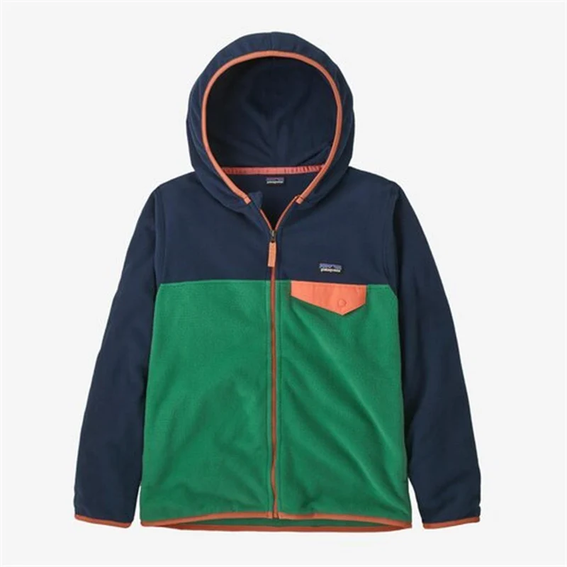 Patagonia Kids' Micro D™ Snap-T® Fleece Jacke Gather Green