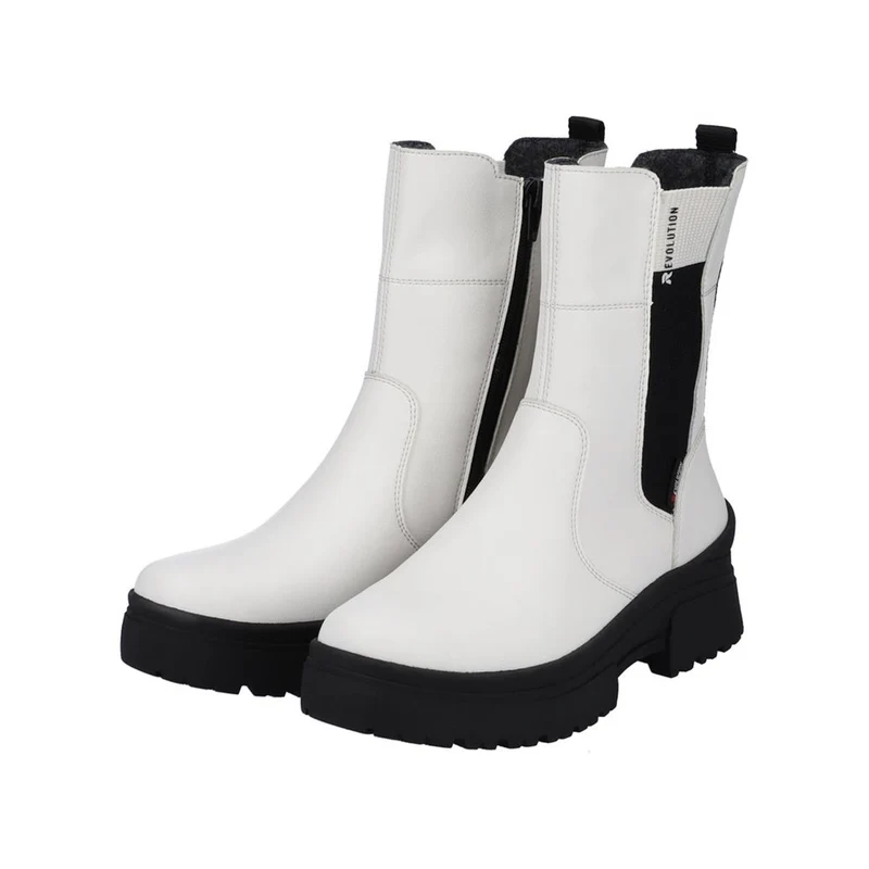 Rieker Rock Chelsea Boots offwhite