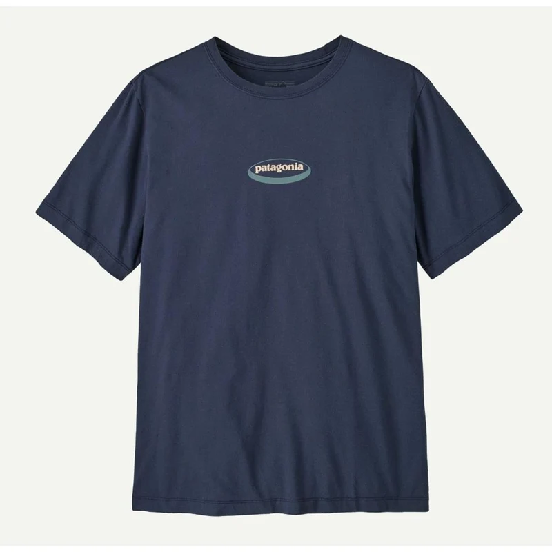 Patagonia M `95 Oval Logo T-Shirt new navy kaleido Herren