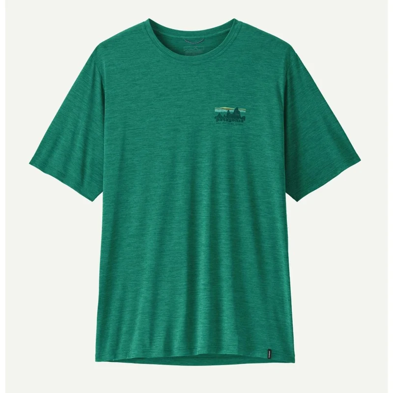 Patagonia M Cap Cool Daily Shirt `73 Skyline light gem green Herren T-Shirt