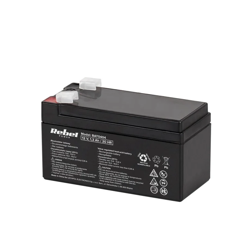 Rebel wartungsfreie Gel-Batterie 12V 1,3Ah, lange Lebensdauer