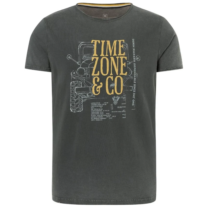 Timezone Truck T-Shirt dark shadow grey Herren
