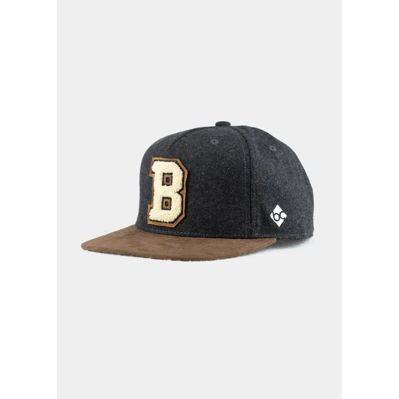 Bavarian Caps Cap "B" - dunkelgrau (Snapback)