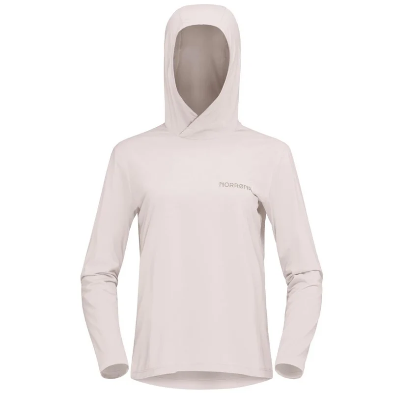 Norrona W Femund Tech Hood oatmeal Damen Longsleeve