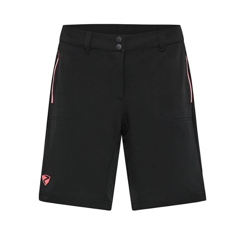 Ziener Nakoa shorts lady black strawberry sorbet Damen Radhose