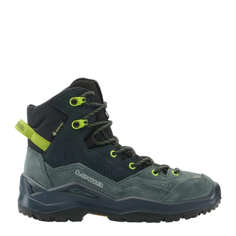 Lowa Kinder Outdoorschuhe Wandax GTX MID Junior Dunkelpetrol/ Limone