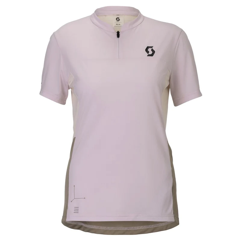 SCOTT Vertic Zip bliss pink/cotton white Damen Radtrikot