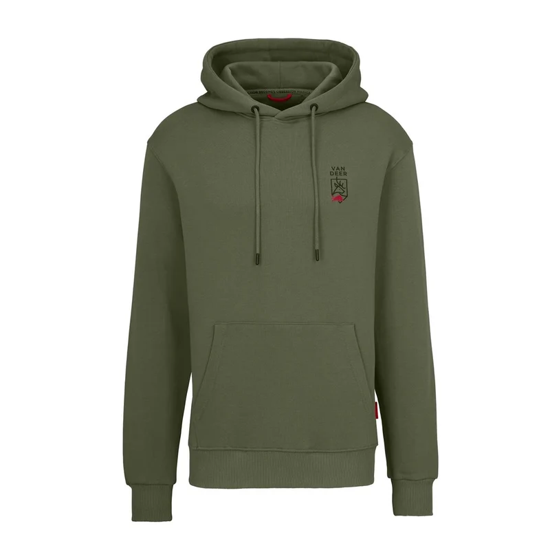 VAN DEER ESSENTIAL HOODIE - khaki