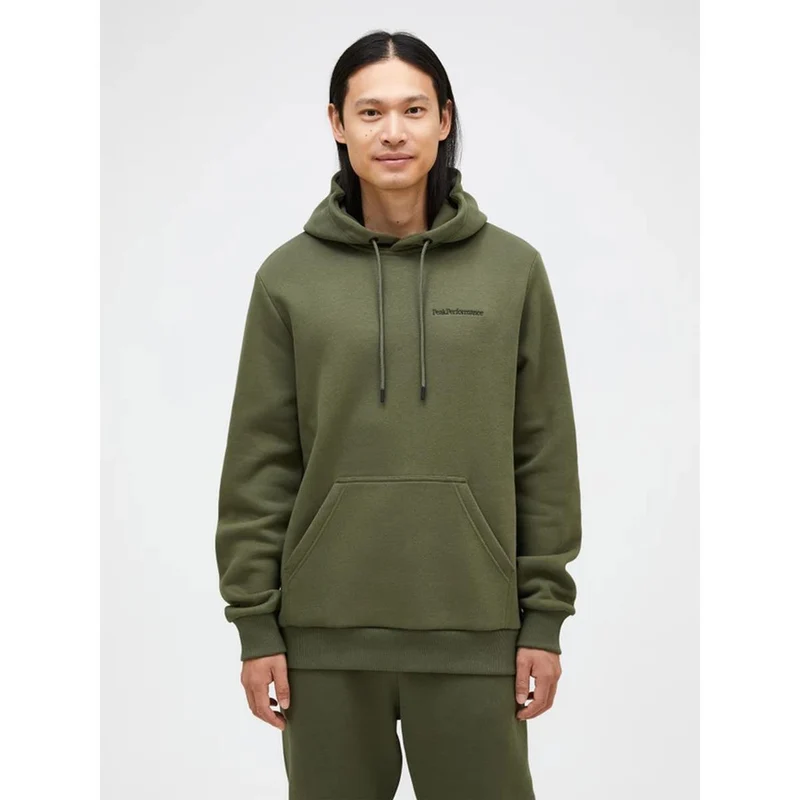 Peak Performance Herren Original Small Logo Hood Pine Needle