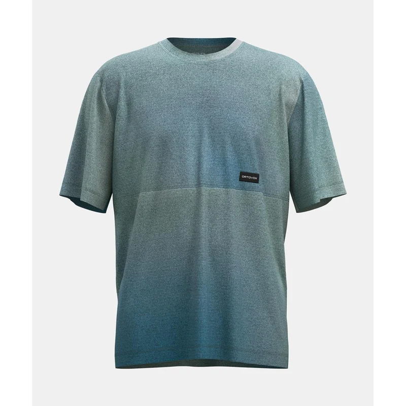 Ortovox 185 Merino Patch Print T-Shirt Men aop green sage