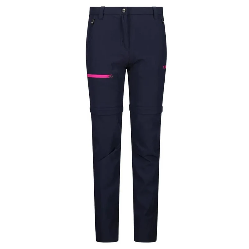 CMP Sport Kid Girl Zip-Off Trekking Pant black blue