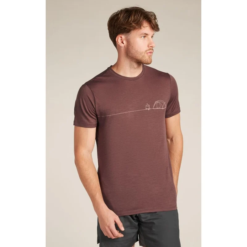 Icebreaker Merino 150 Tech Lite T-Shirt Single Line Camp Herren