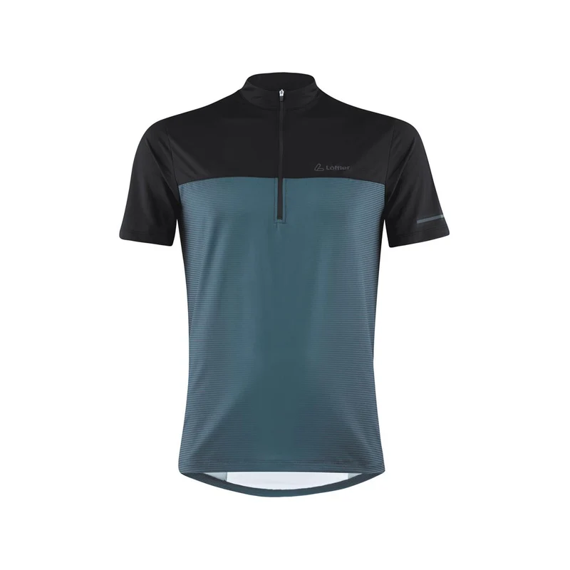 Löffler Herren Bike Shirt HZ Glow Dark Petrol