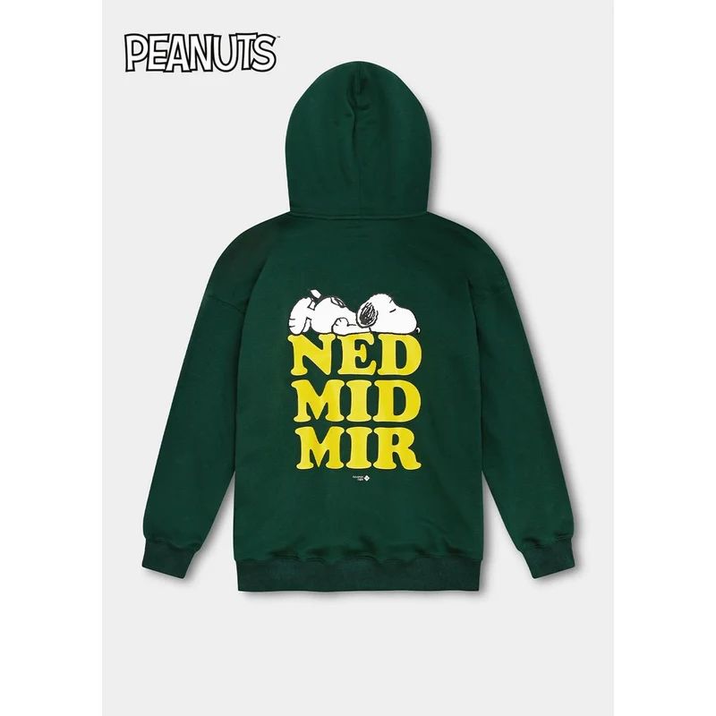 Bavarian Caps Hoodie "Peanuts: Ned mid mir" Dunkelgrün