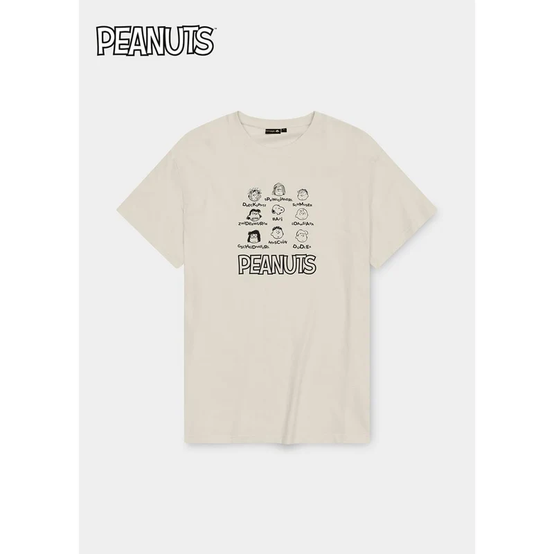 Bavarian Caps T-Shirt "Peanuts: Grantlers" Altweiß