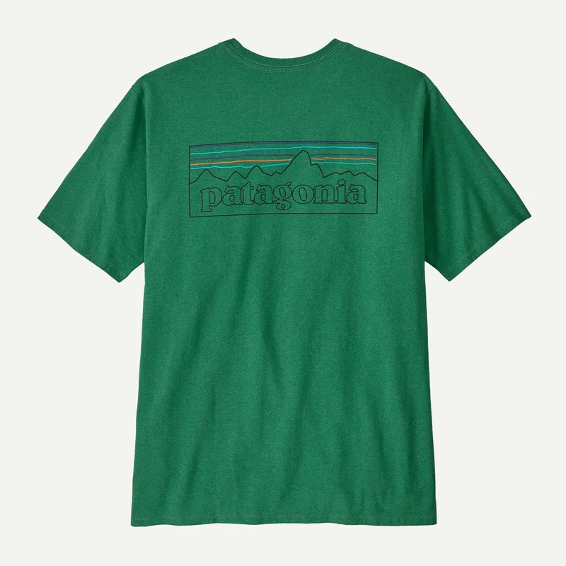 Patagonia Men's P-6 Logo Responsibili-Tee® Heartleaf Green