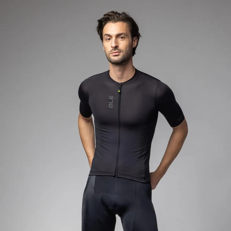 Alé Cycling Color Block Bike Short Sleeve Jersey Men nero