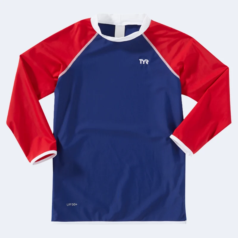 TYR Solid LS Boy's Rashguard