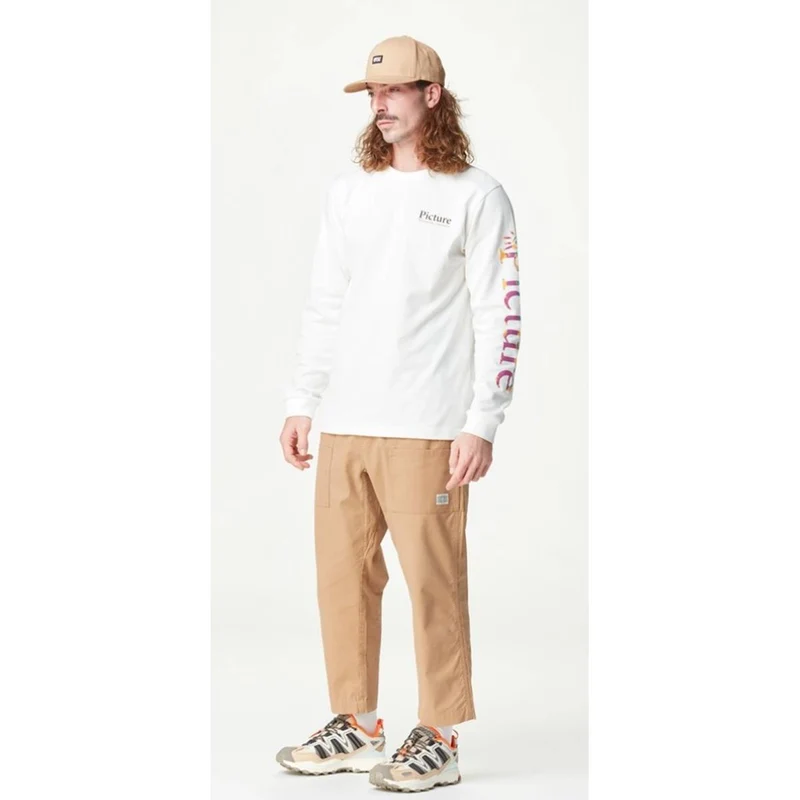 Picture - DEWATTO LS TEE - White - Herren