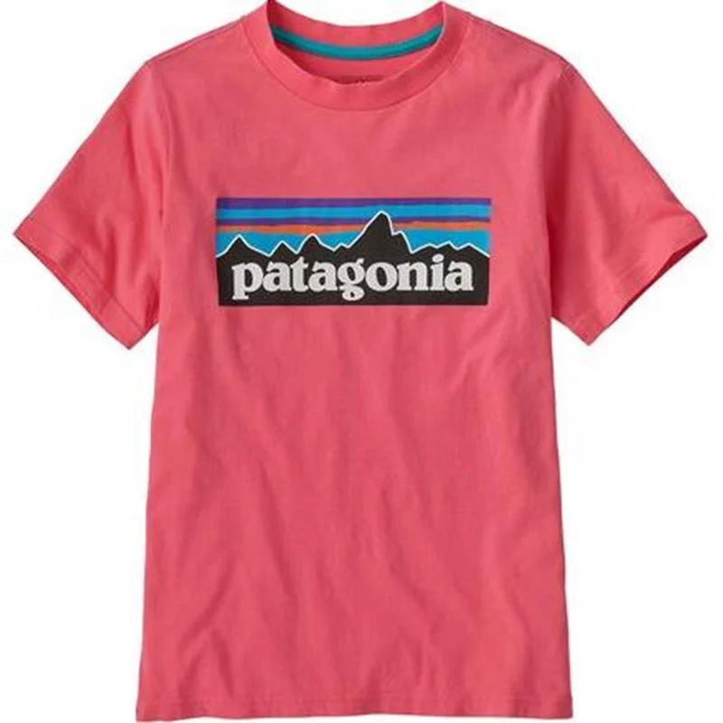 Patagonia K P-6 Logo Tee mallow pink Kinder T-Shirt