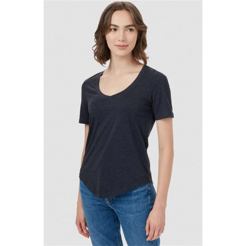 TenTree Treeblend V-Neck W meteorite black