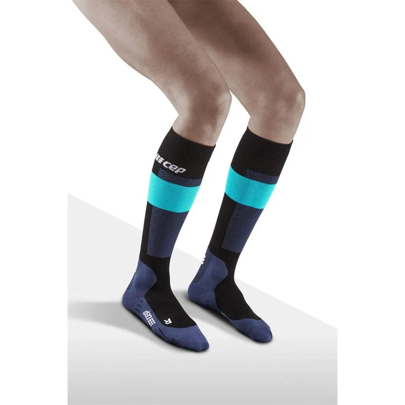 cep Merino Socks Skiing Tall Women blue