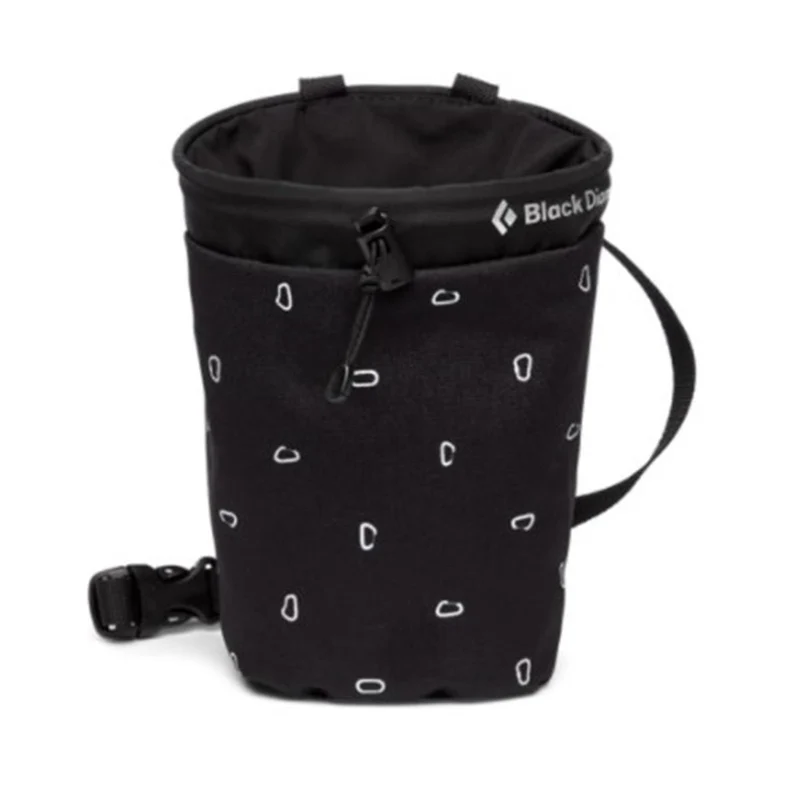 Black Diamond Gym Chalk Bag black carabiner print
