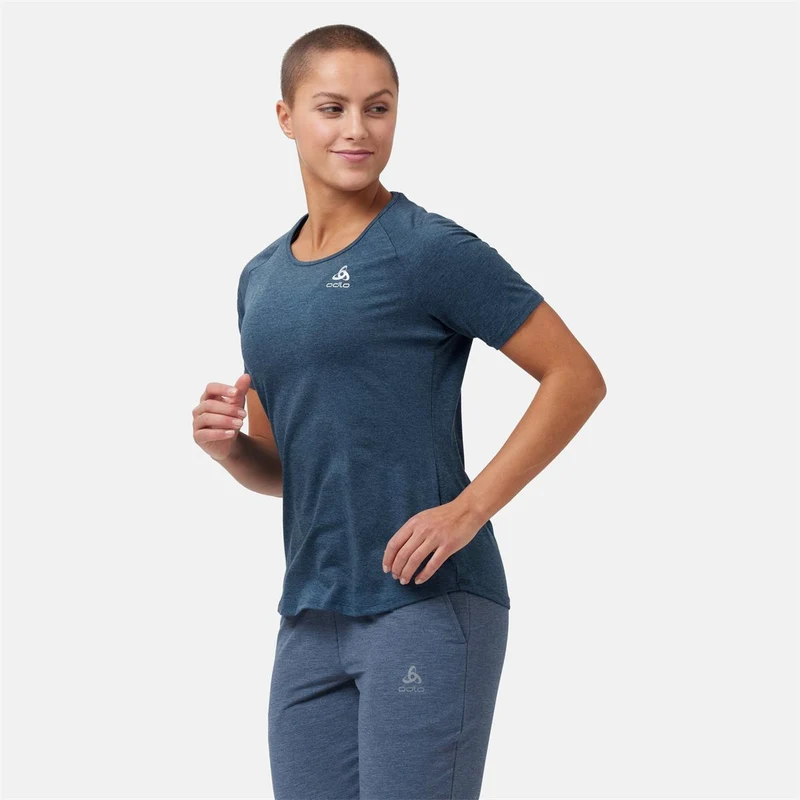 Odlo Run Easy T-Shirt blue wing teal melange