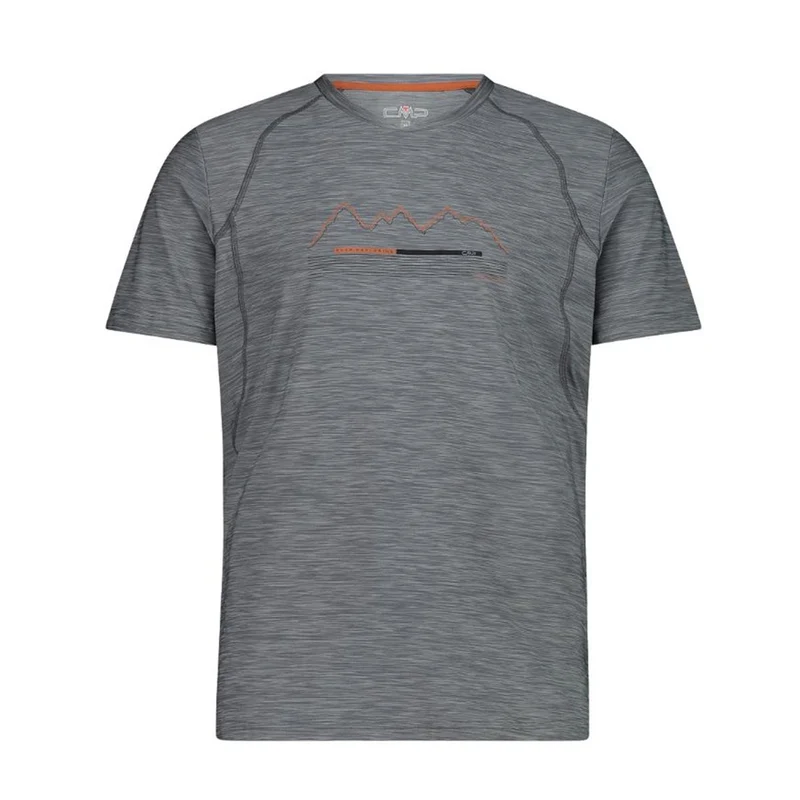 CMP Sport Man Stretch T-Shirt graffite mel. ruggine